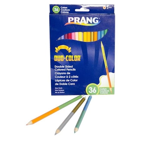 Prang 1590686 Duo Colored Pencils; Assorted Colors - Set Of 18